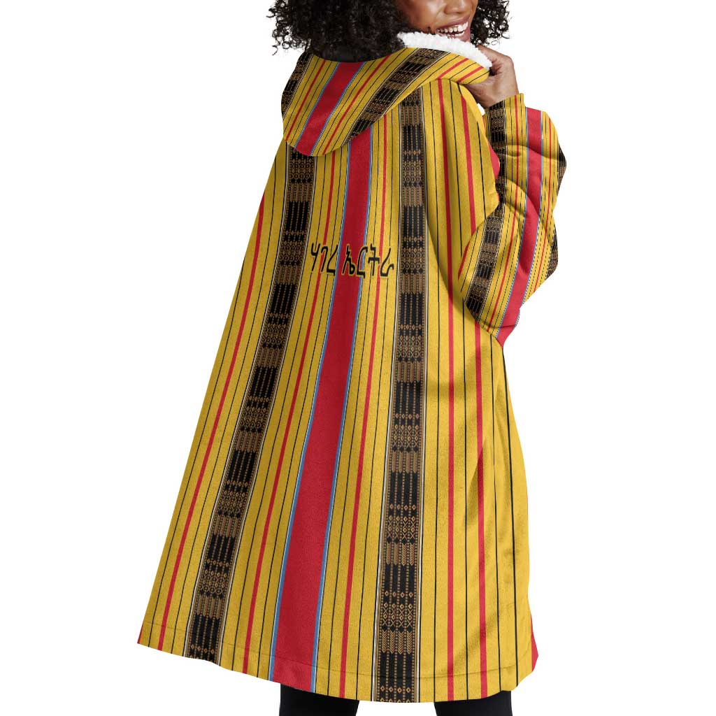 Eritrea Traditional Saho Mix Tilet Pattern Wearable Blanket Hoodie LT15