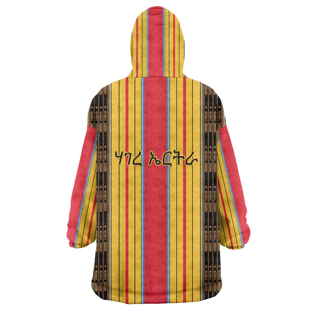 Eritrea Traditional Saho Mix Tilet Pattern Wearable Blanket Hoodie LT15
