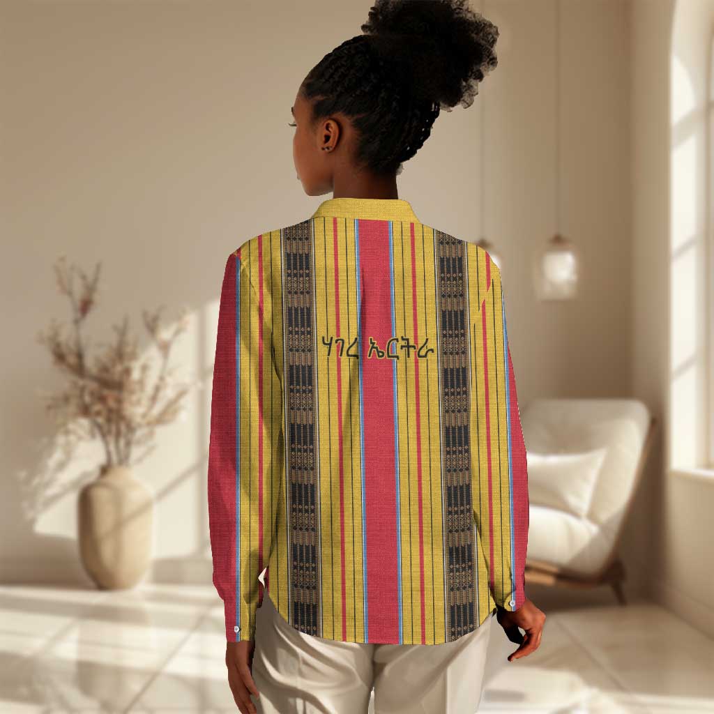 Eritrea Traditional Saho Mix Tilet Pattern Women Casual Shirt LT15