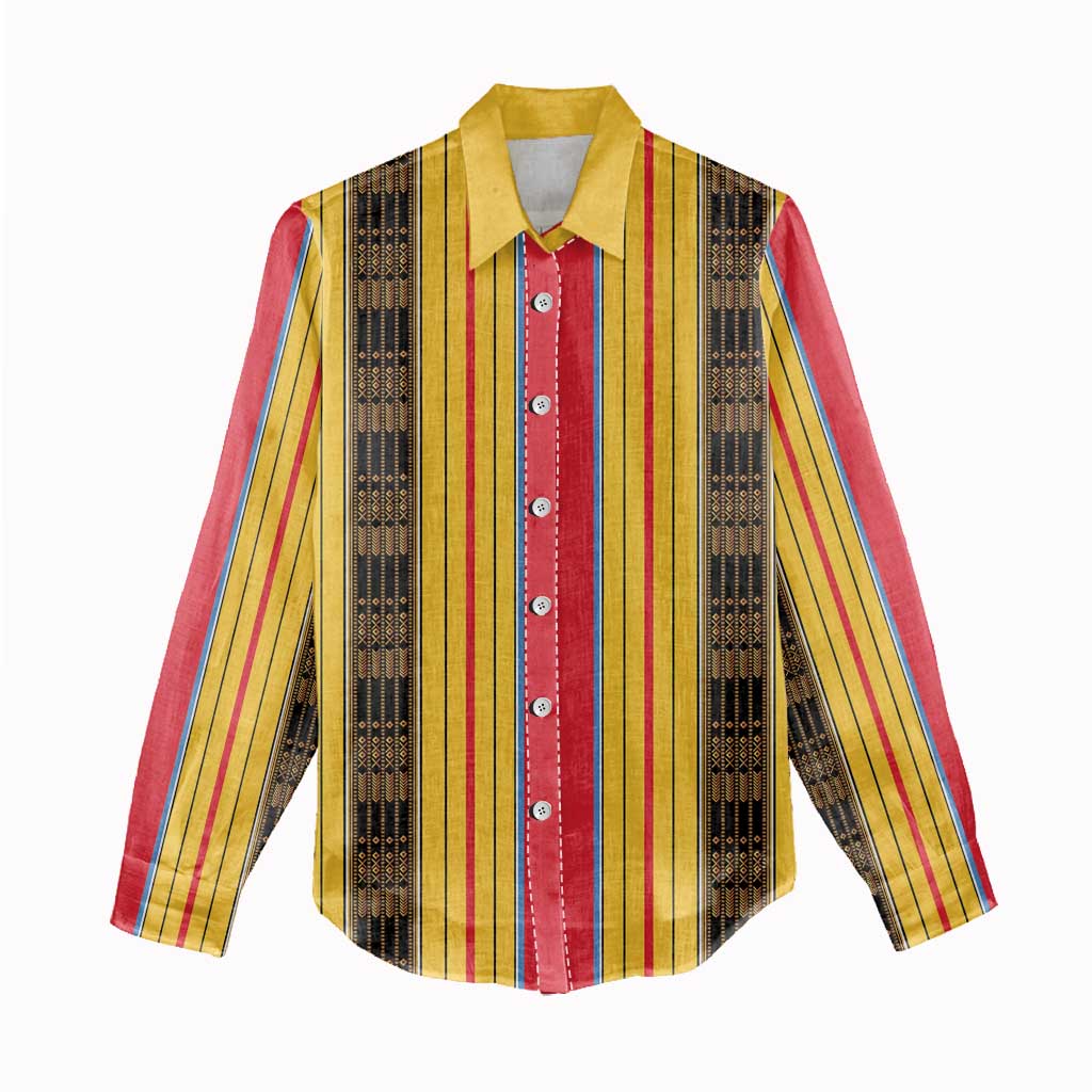 Eritrea Traditional Saho Mix Tilet Pattern Women Casual Shirt LT15