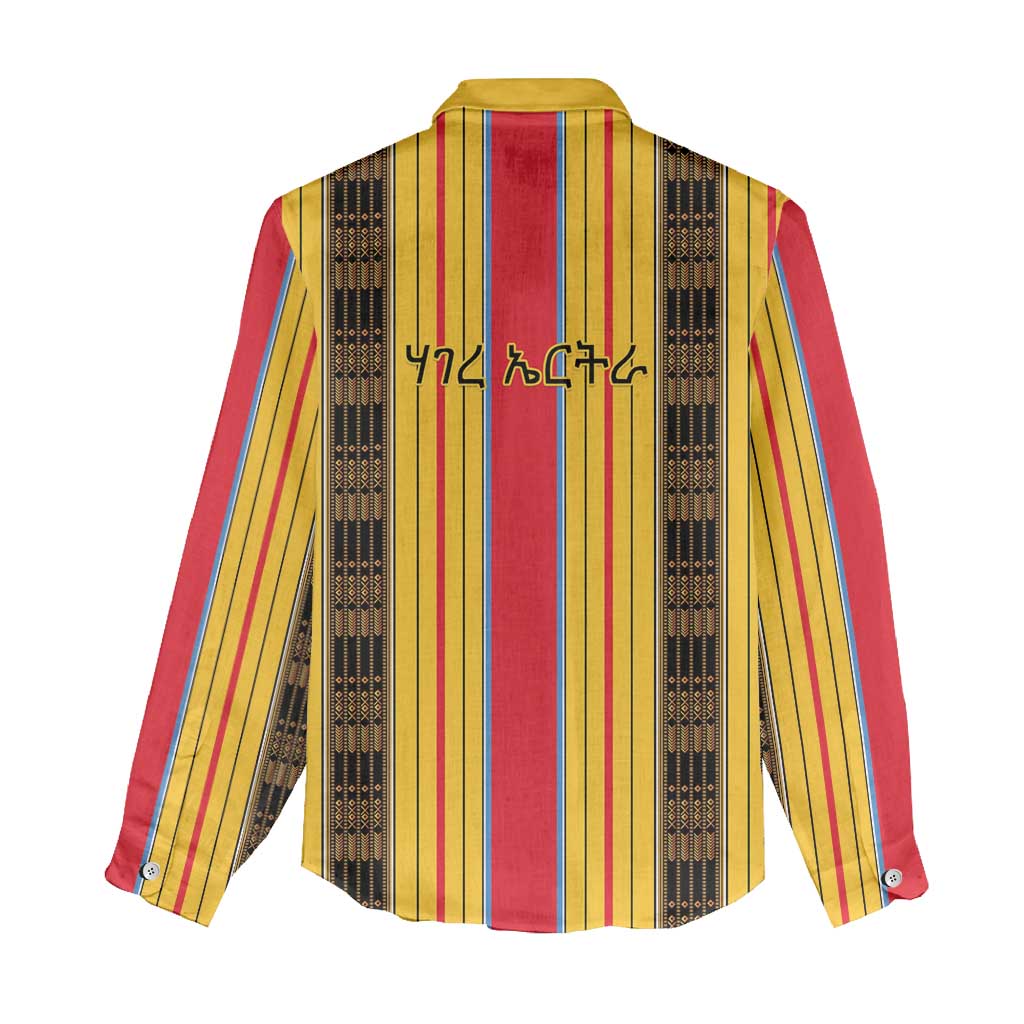 Eritrea Traditional Saho Mix Tilet Pattern Women Casual Shirt LT15