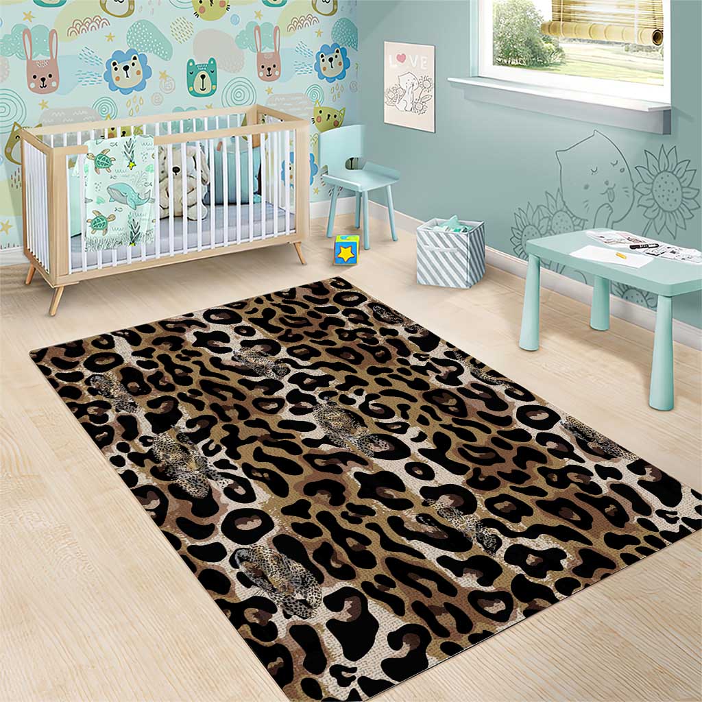 African Leopard Skin Pattern Area Rug LT15
