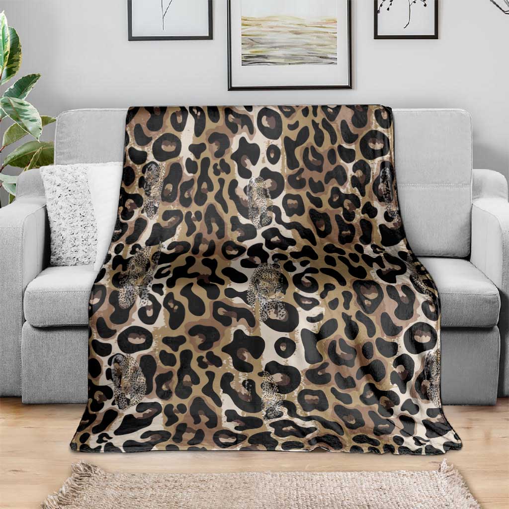 African Leopard Skin Pattern Blanket LT15