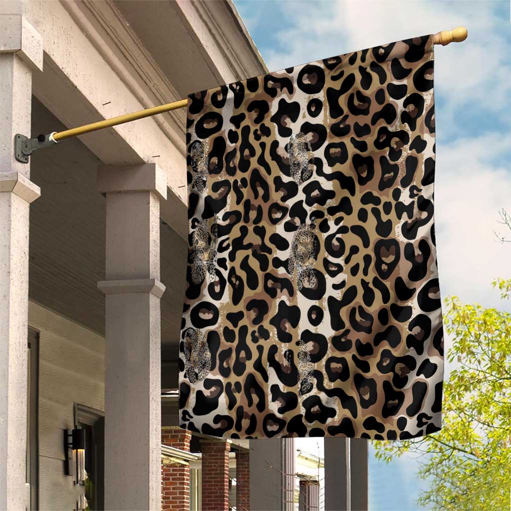 African Leopard Skin Pattern Garden Flag LT15