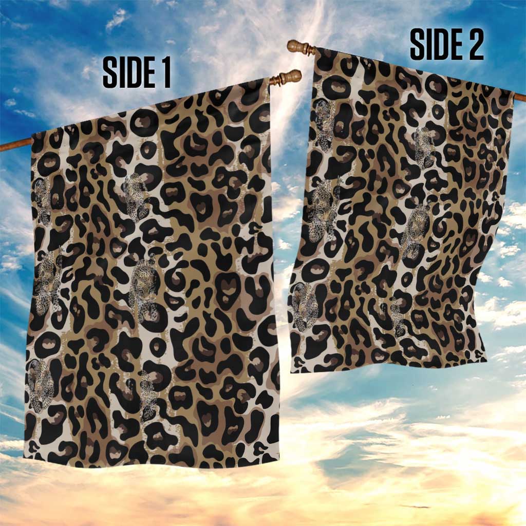 African Leopard Skin Pattern Garden Flag LT15