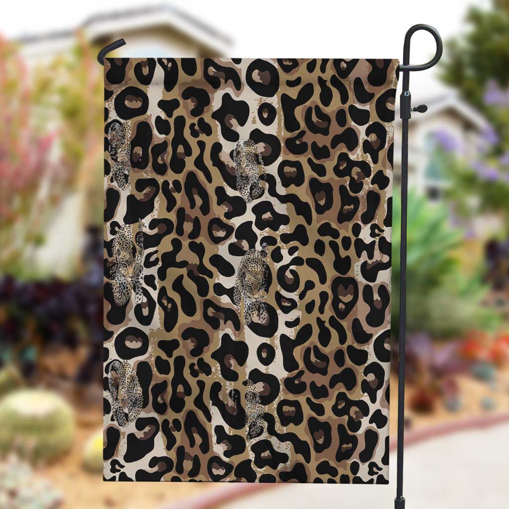 African Leopard Skin Pattern Garden Flag LT15