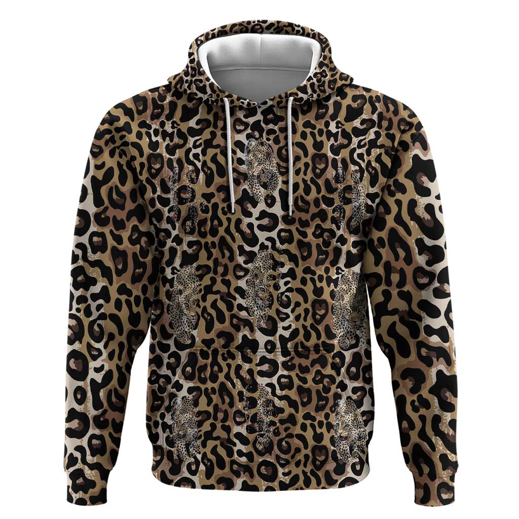 African Leopard Skin Pattern Hoodie LT15