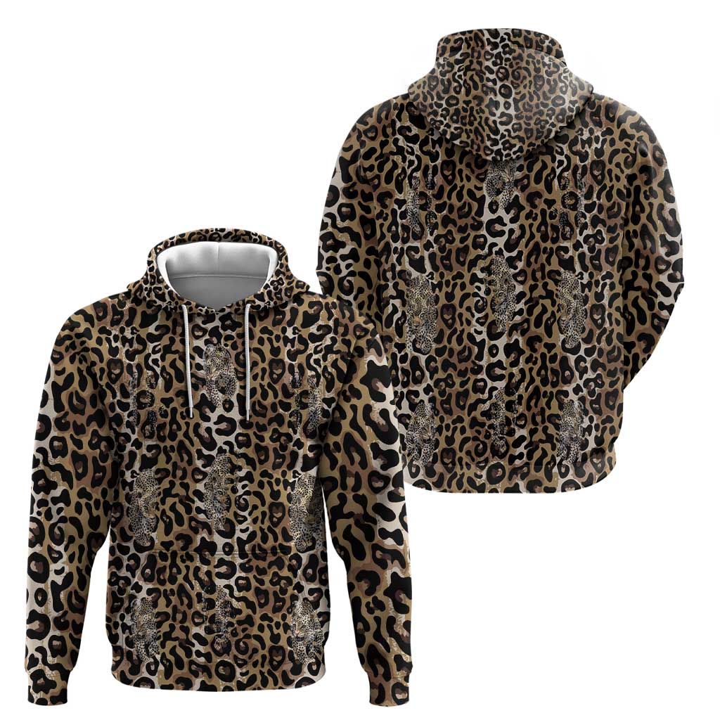 African Leopard Skin Pattern Hoodie LT15