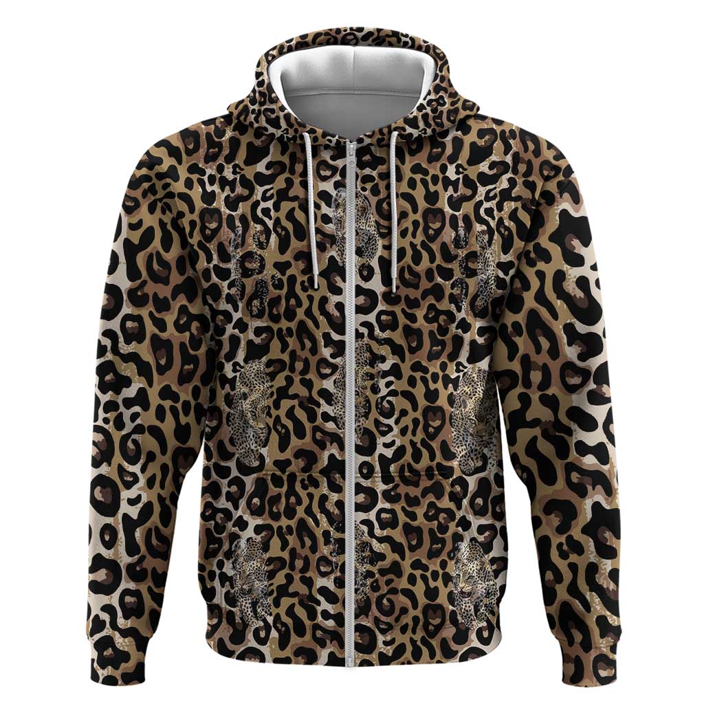 African Leopard Skin Pattern Hoodie LT15