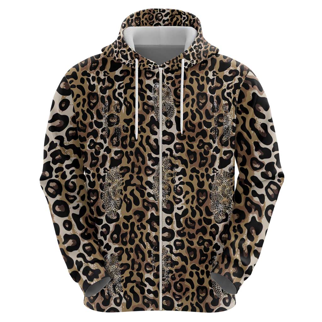 African Leopard Skin Pattern Hoodie LT15