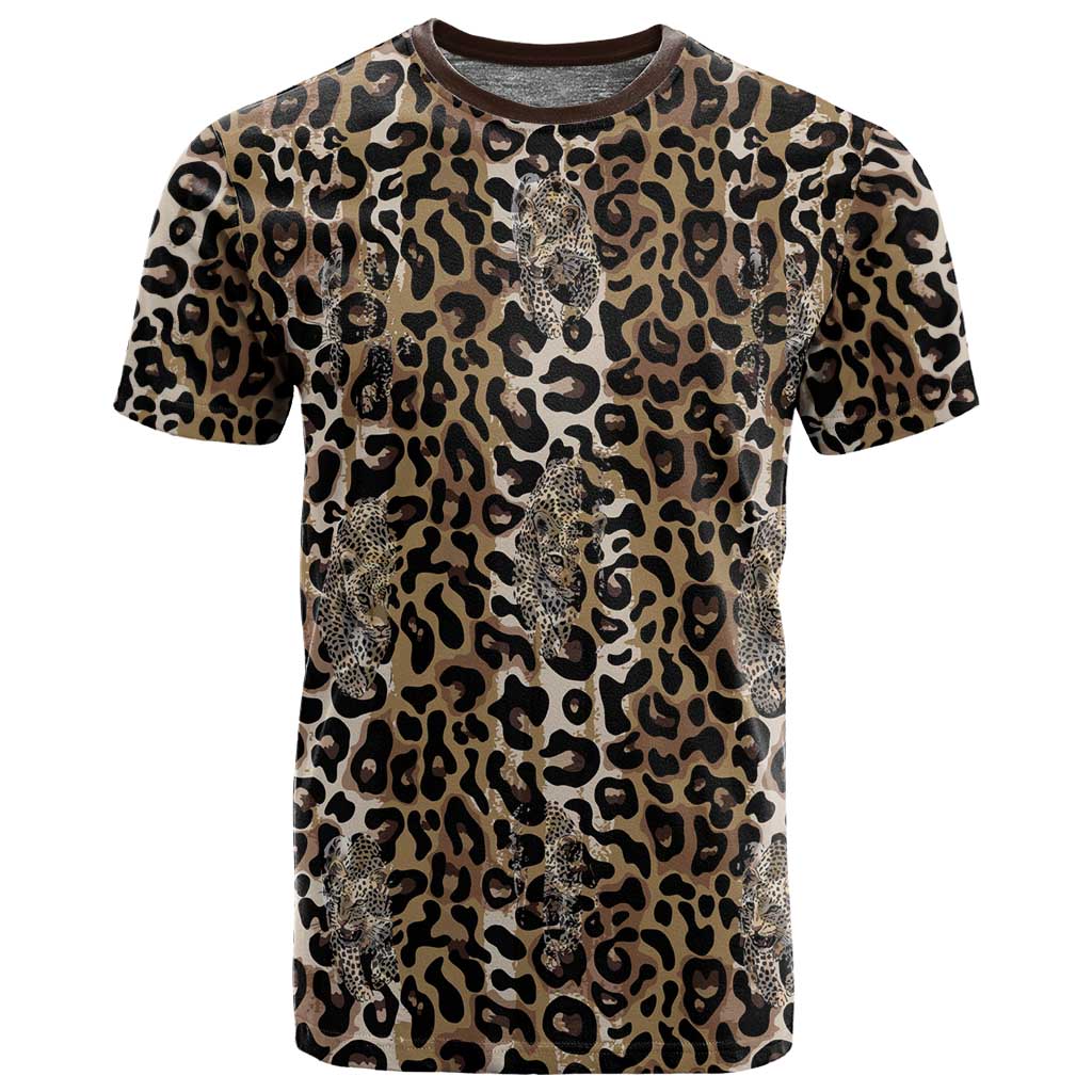 African Leopard Skin Pattern T shirt LT15