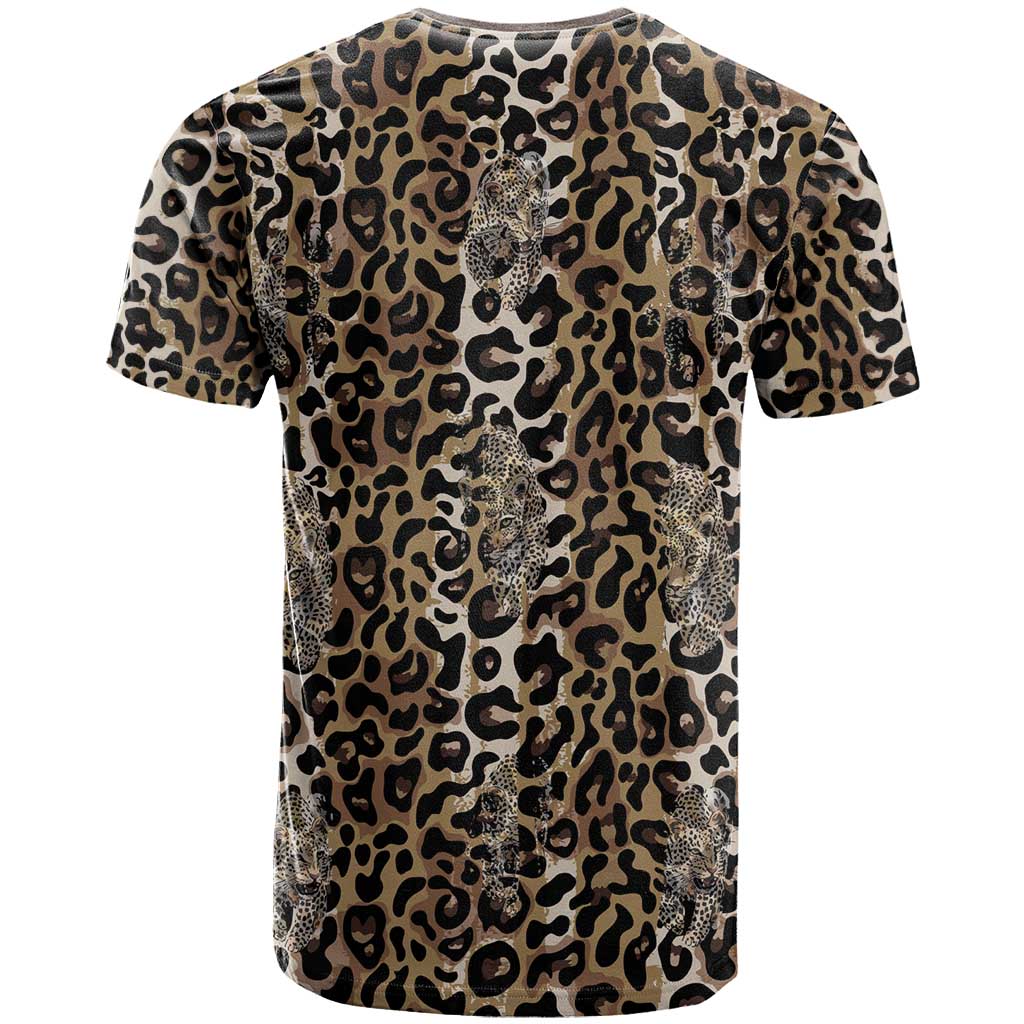 African Leopard Skin Pattern T shirt LT15