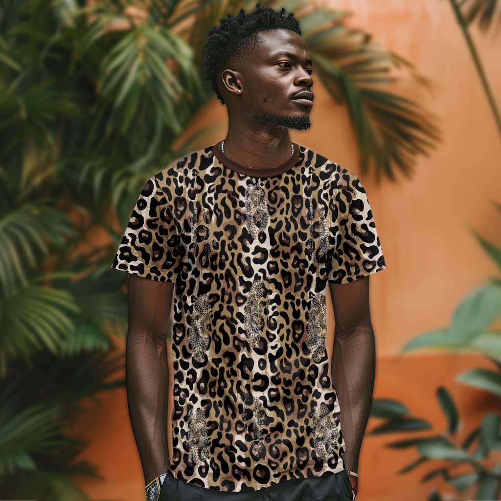 African Leopard Skin Pattern T shirt LT15