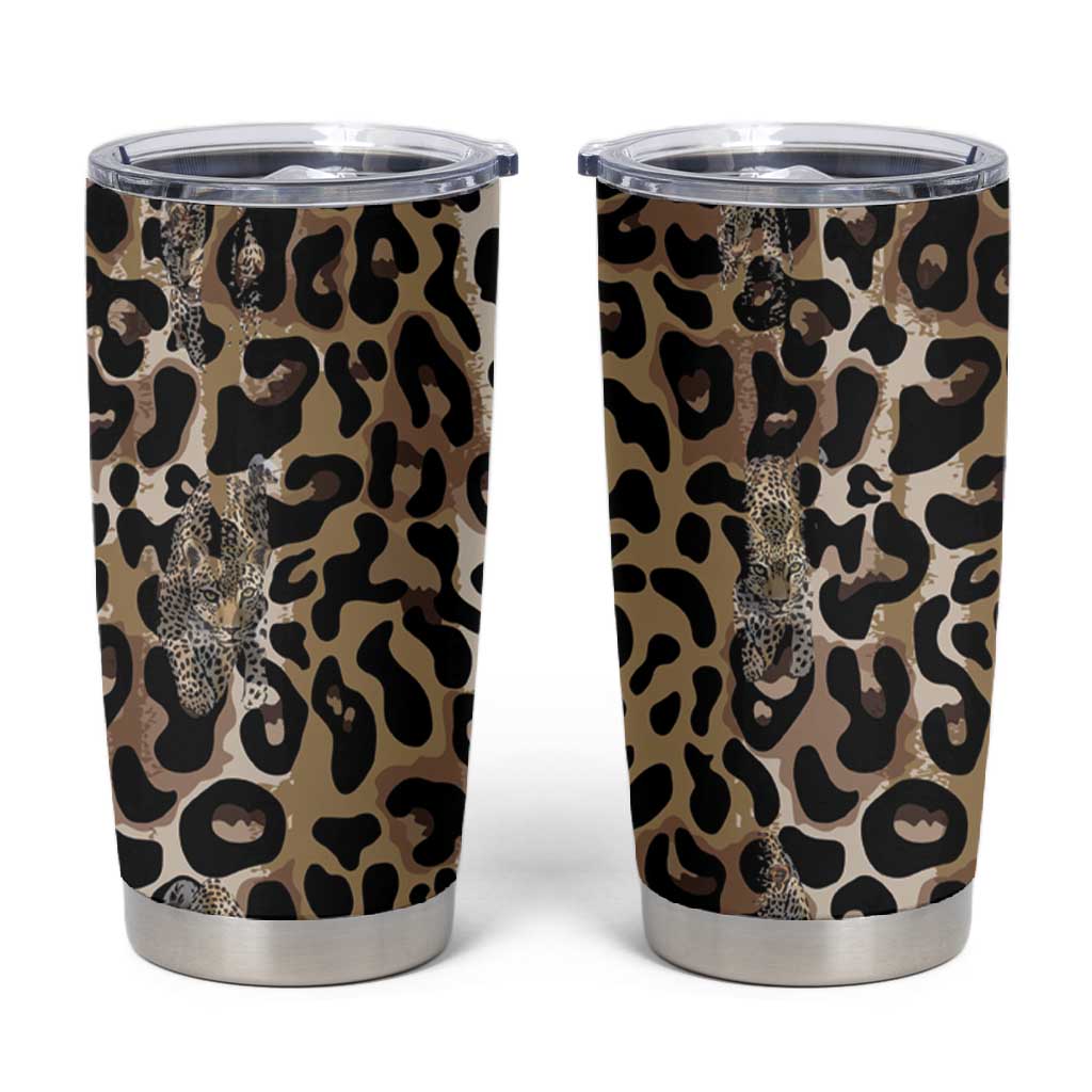 African Leopard Skin Pattern Tumbler Cup LT15