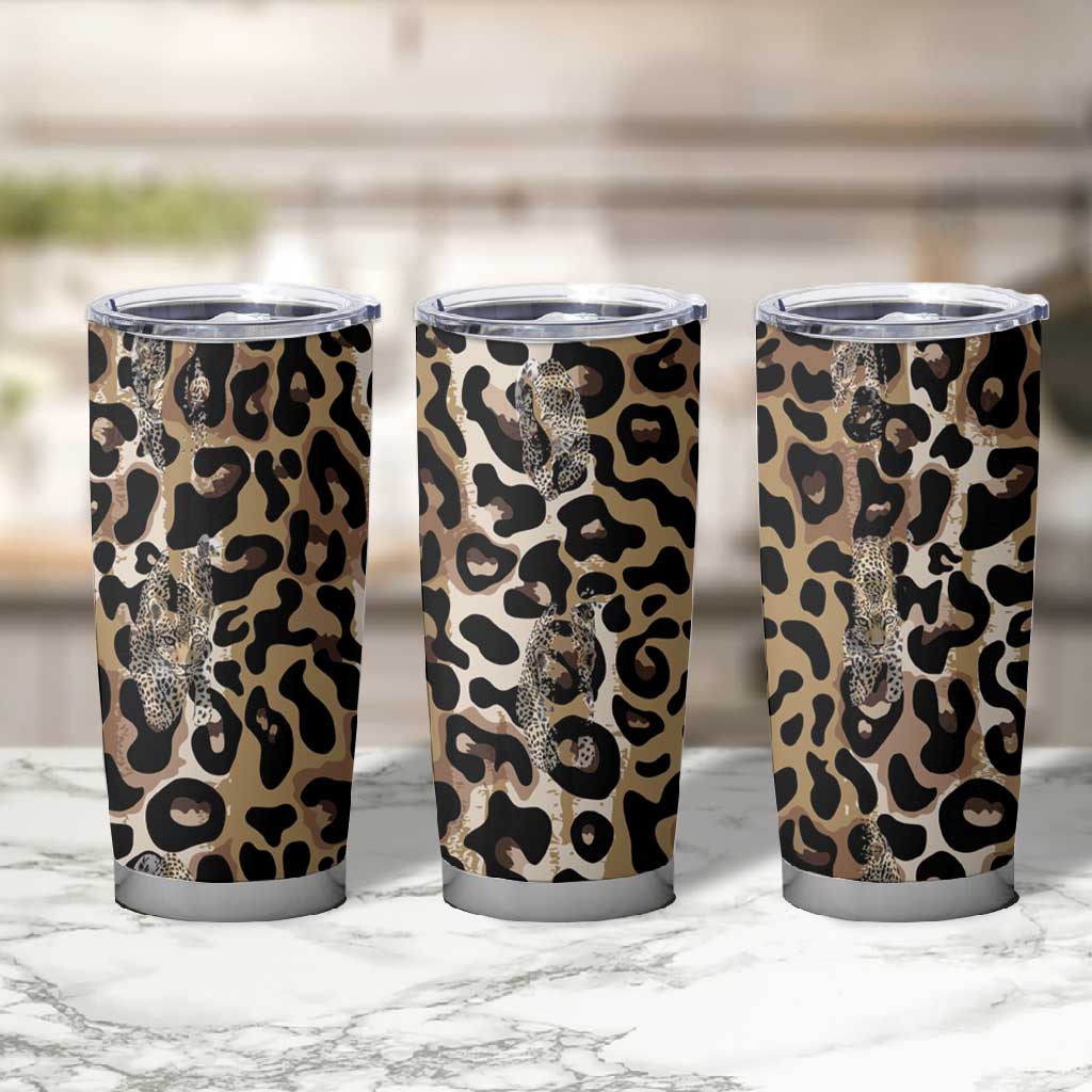 African Leopard Skin Pattern Tumbler Cup LT15