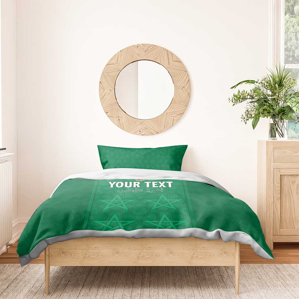 Custom Morocco Football Bedding Set Dima Maghrib LT15