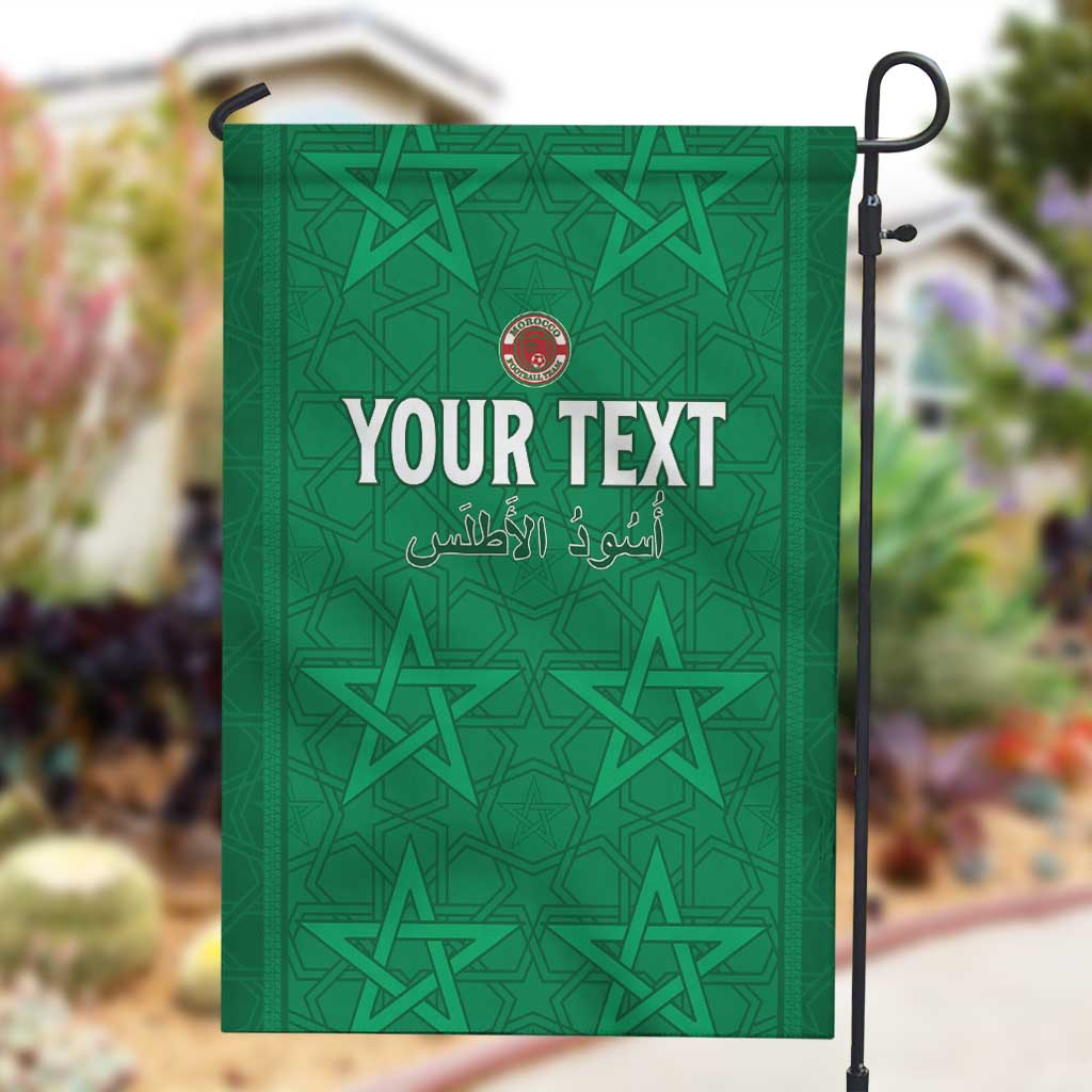 Custom Morocco Football Garden Flag Dima Maghrib LT15