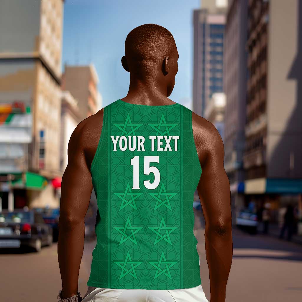 Custom Morocco Football Men Tank Top Dima Maghrib LT15