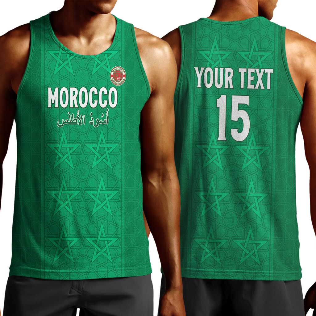 Custom Morocco Football Men Tank Top Dima Maghrib LT15