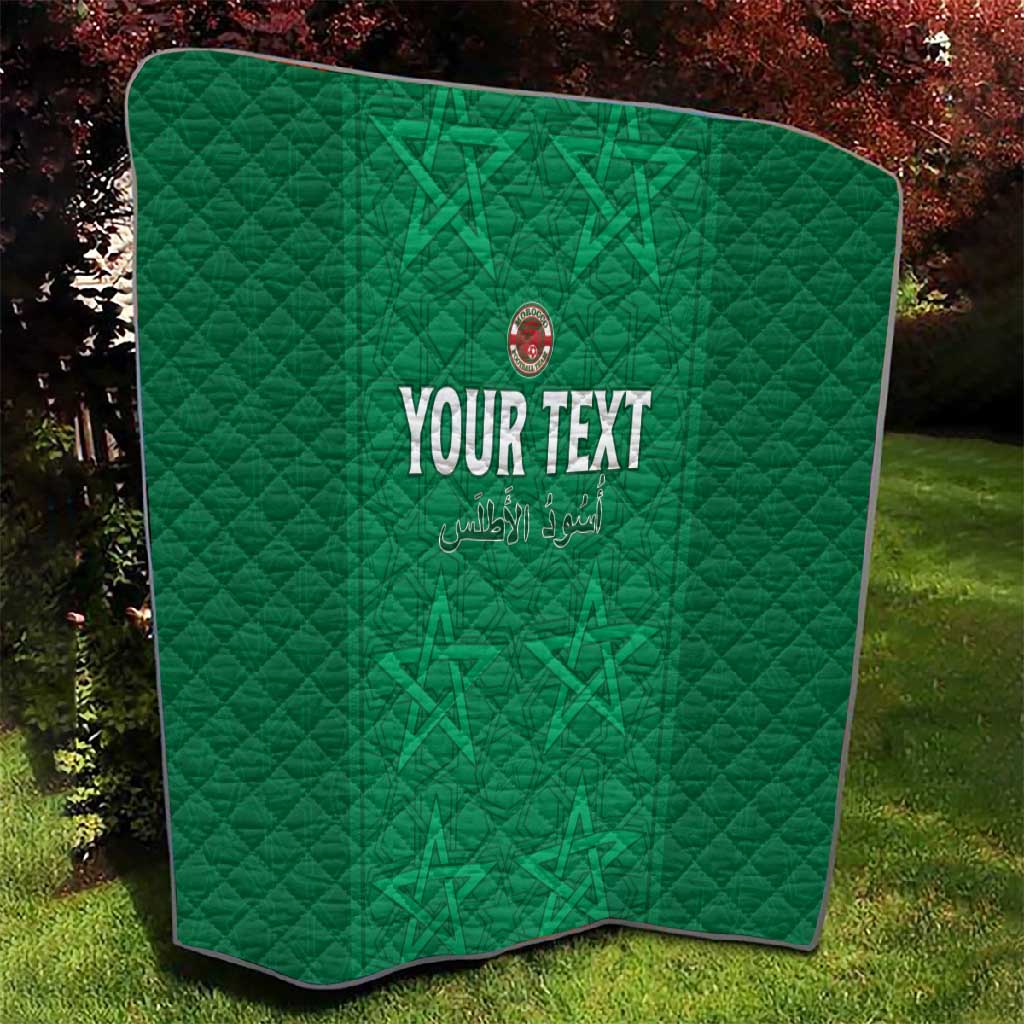 Custom Morocco Football Quilt Dima Maghrib LT15