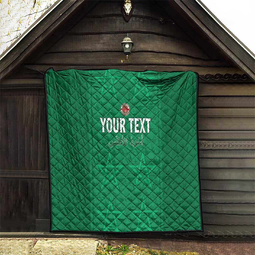 Custom Morocco Football Quilt Dima Maghrib LT15