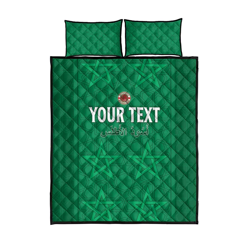 Custom Morocco Football Quilt Bed Set Dima Maghrib LT15