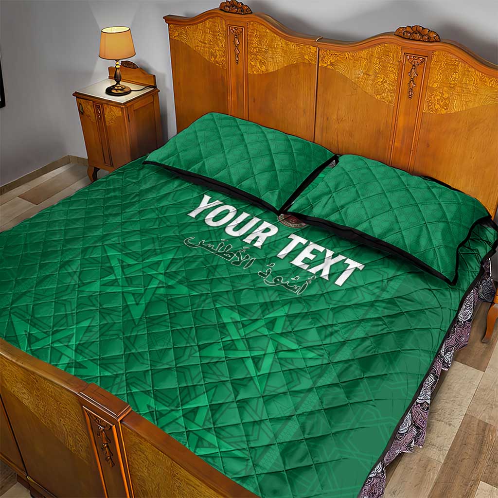 Custom Morocco Football Quilt Bed Set Dima Maghrib LT15