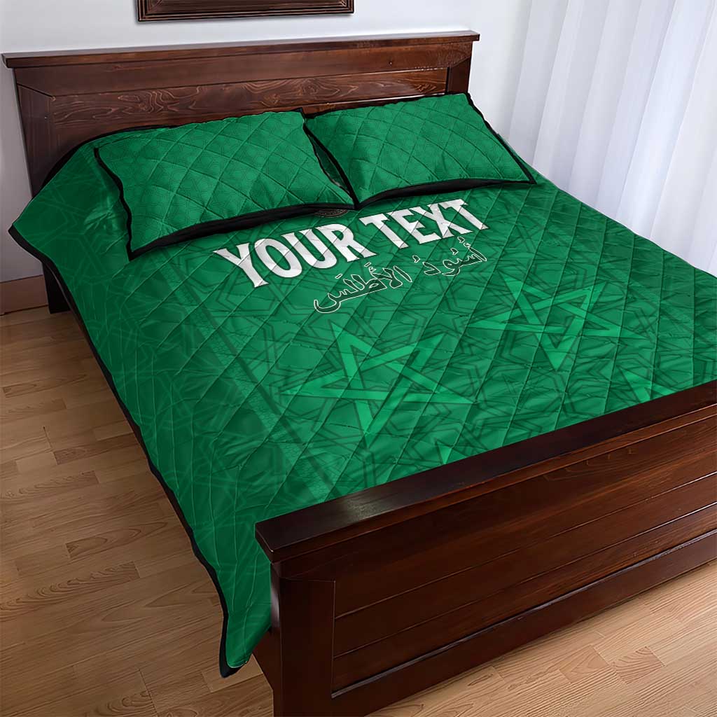 Custom Morocco Football Quilt Bed Set Dima Maghrib LT15