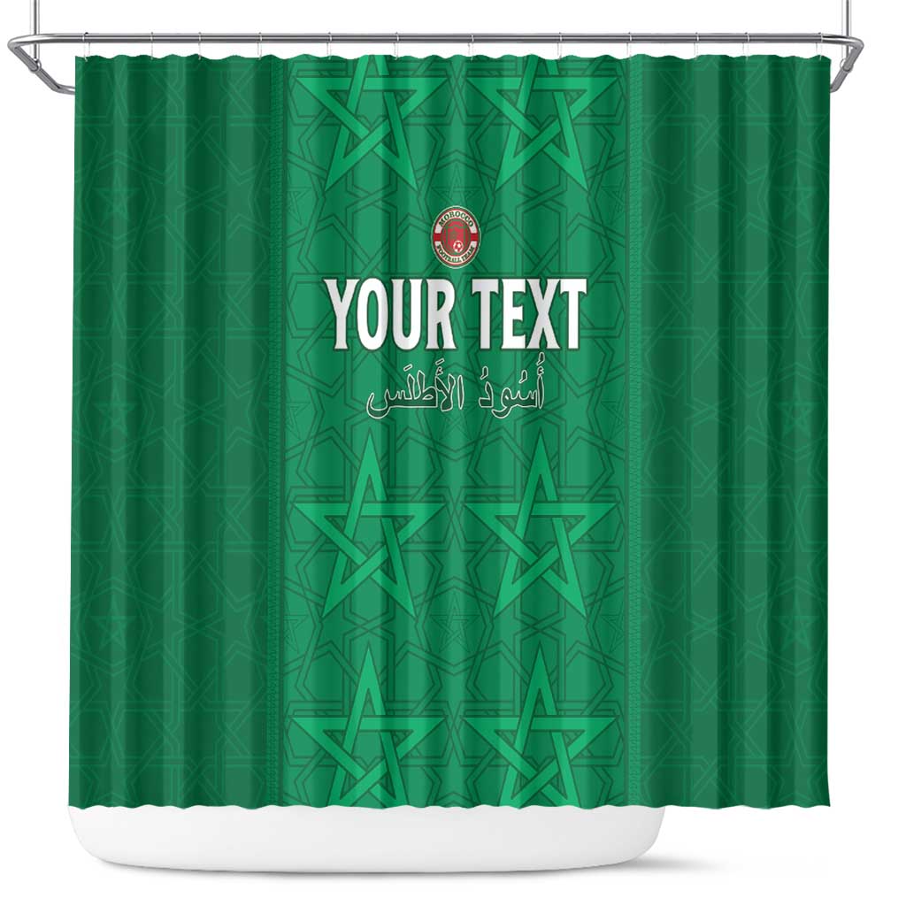 Custom Morocco Football Shower Curtain Sir Sir Sir LT15