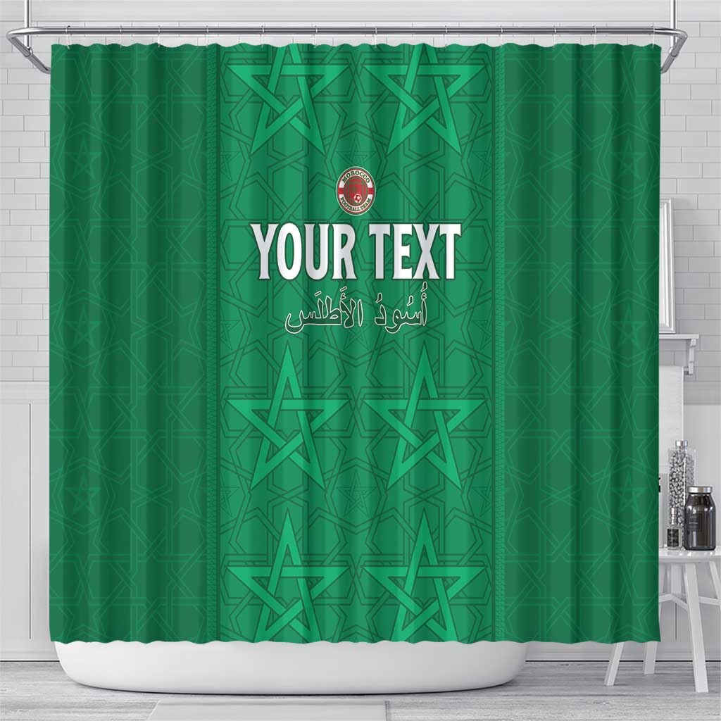 Custom Morocco Football Shower Curtain Sir Sir Sir LT15