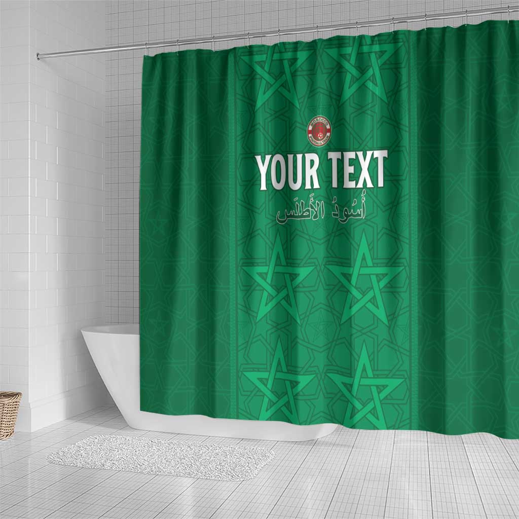 Custom Morocco Football Shower Curtain Sir Sir Sir LT15