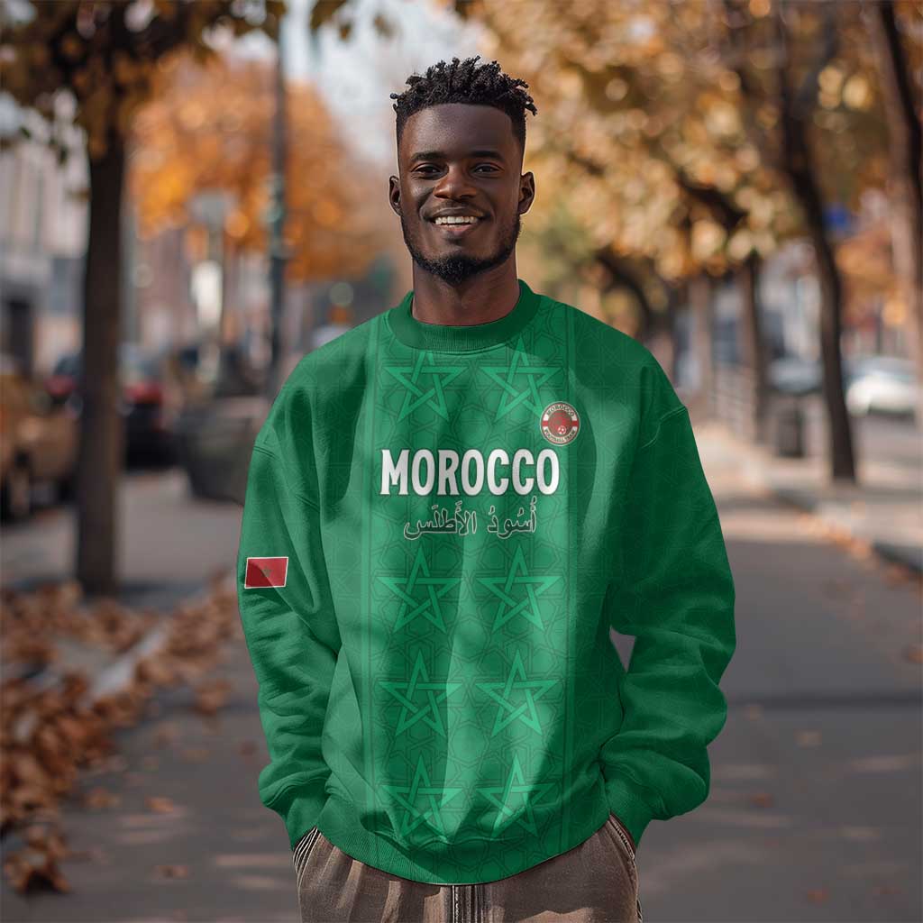 Custom Morocco Football Sweatshirt Dima Maghrib LT15
