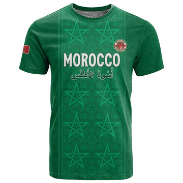 Custom Morocco Football T shirt Dima Maghrib LT15