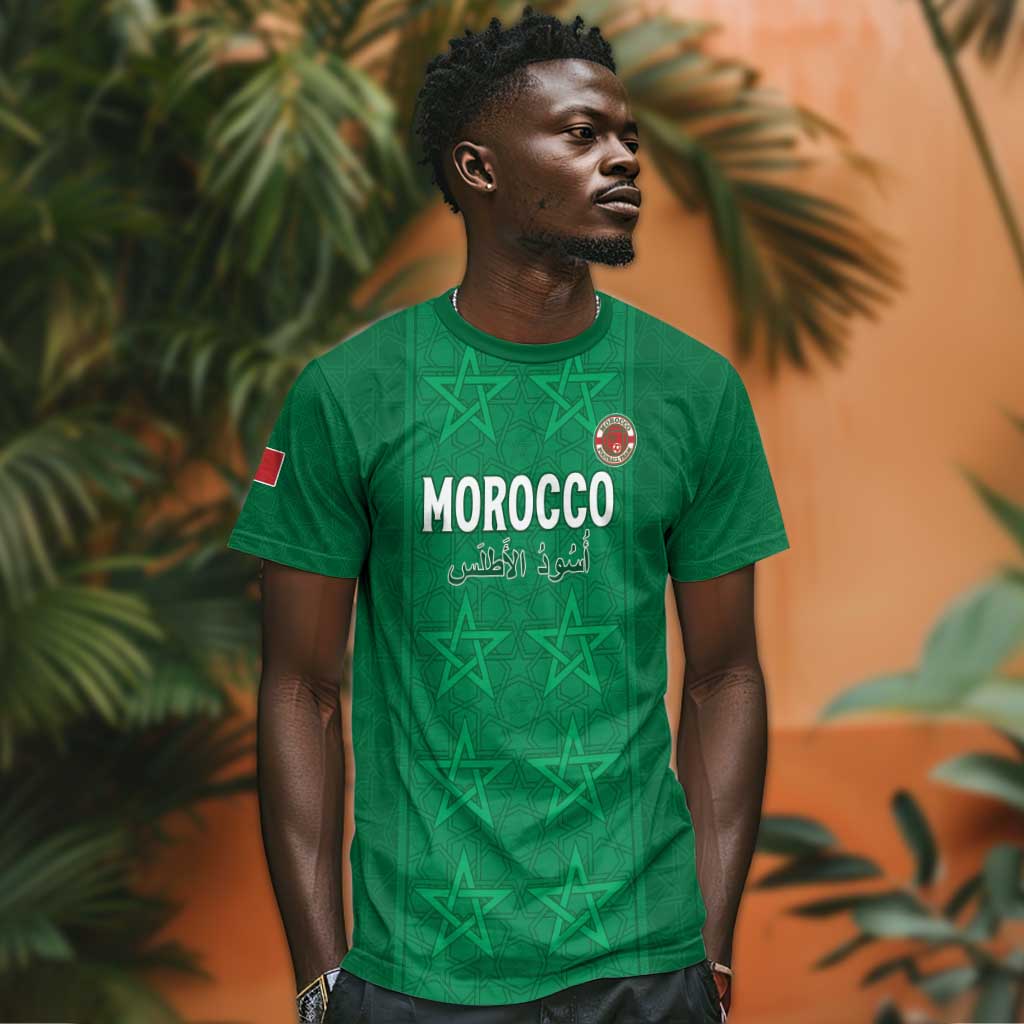 Custom Morocco Football T shirt Dima Maghrib LT15