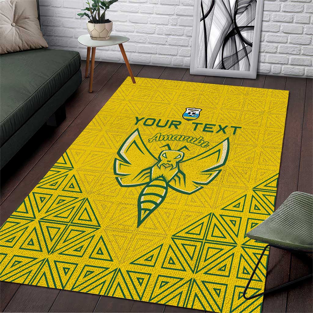 Custom Jamhuri ya Rwanda Football Area Rug Go Amavubi Go LT15