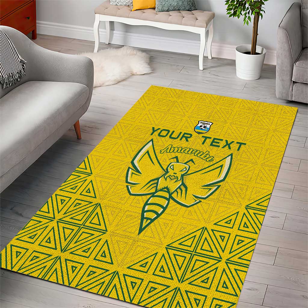 Custom Jamhuri ya Rwanda Football Area Rug Go Amavubi Go LT15
