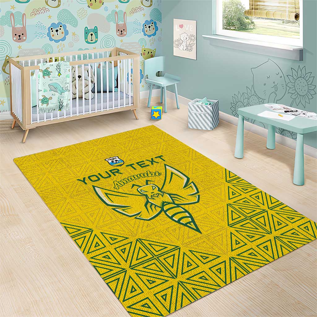 Custom Jamhuri ya Rwanda Football Area Rug Go Amavubi Go LT15