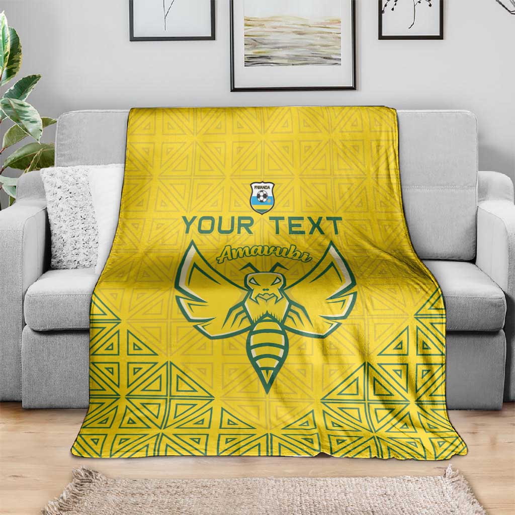 Custom Jamhuri ya Rwanda Football Blanket Go Amavubi Go LT15