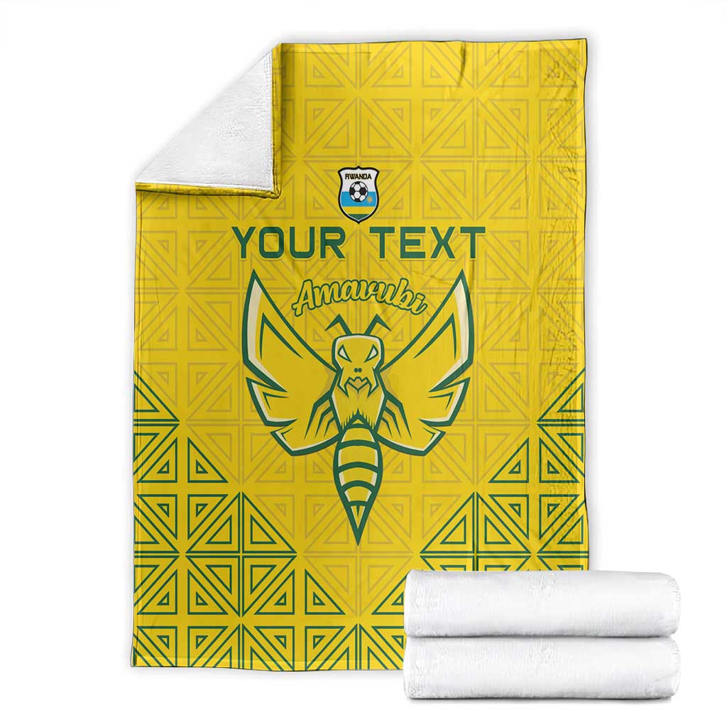 Custom Jamhuri ya Rwanda Football Blanket Go Amavubi Go LT15