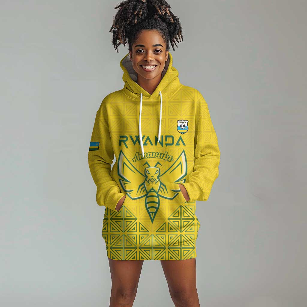 Custom Jamhuri ya Rwanda Football Hoodie Dress Go Amavubi Go LT15