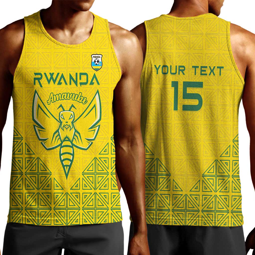 Custom Jamhuri ya Rwanda Football Men Tank Top Go Amavubi Go LT15
