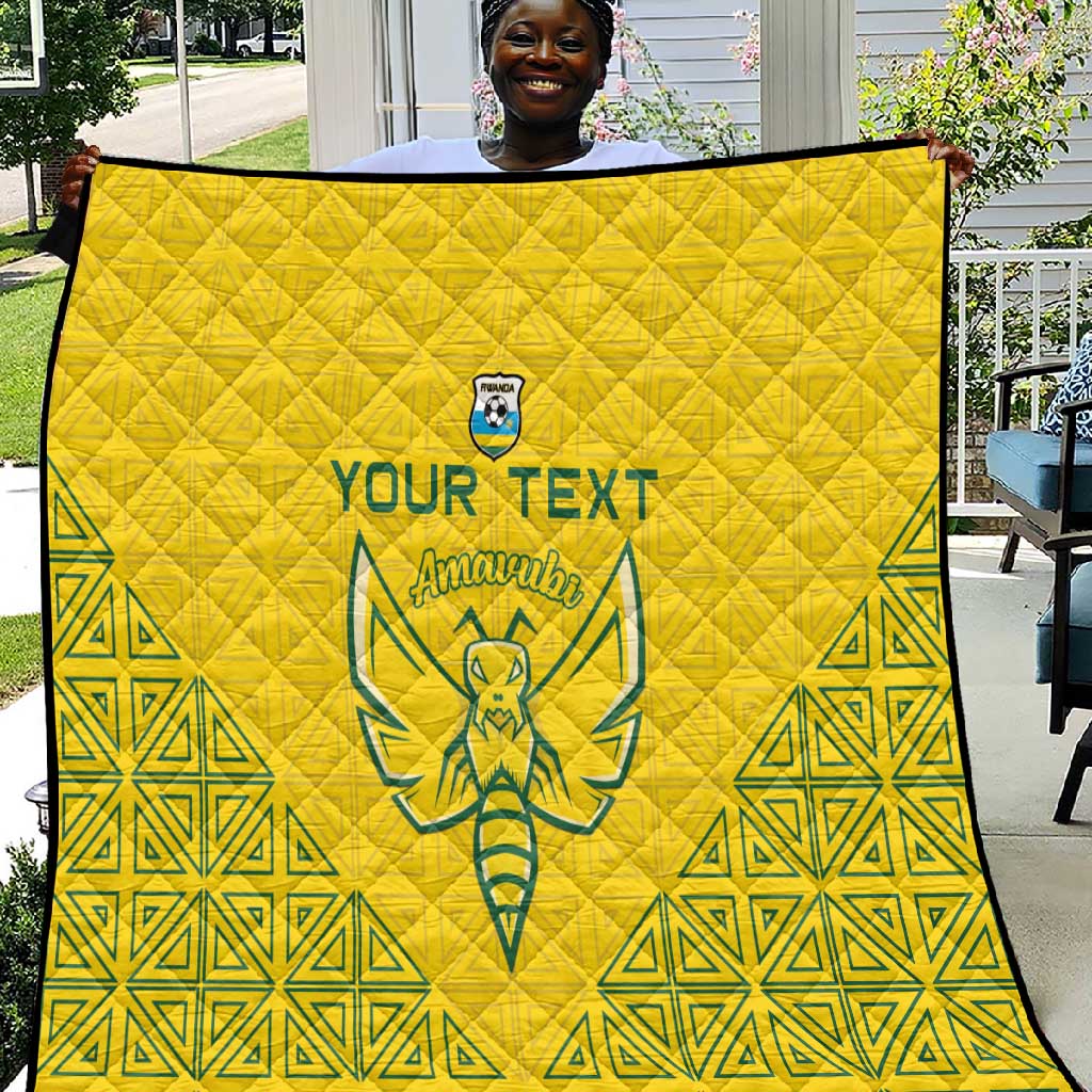 Custom Jamhuri ya Rwanda Football Quilt Go Amavubi Go LT15