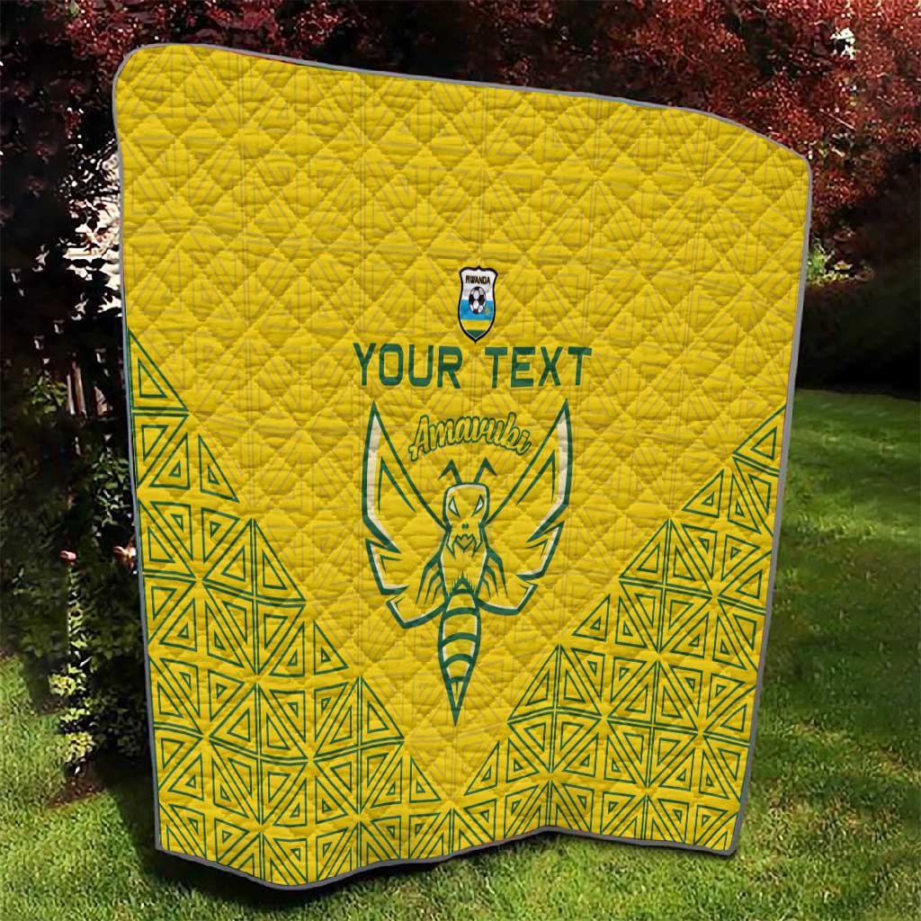 Custom Jamhuri ya Rwanda Football Quilt Go Amavubi Go LT15