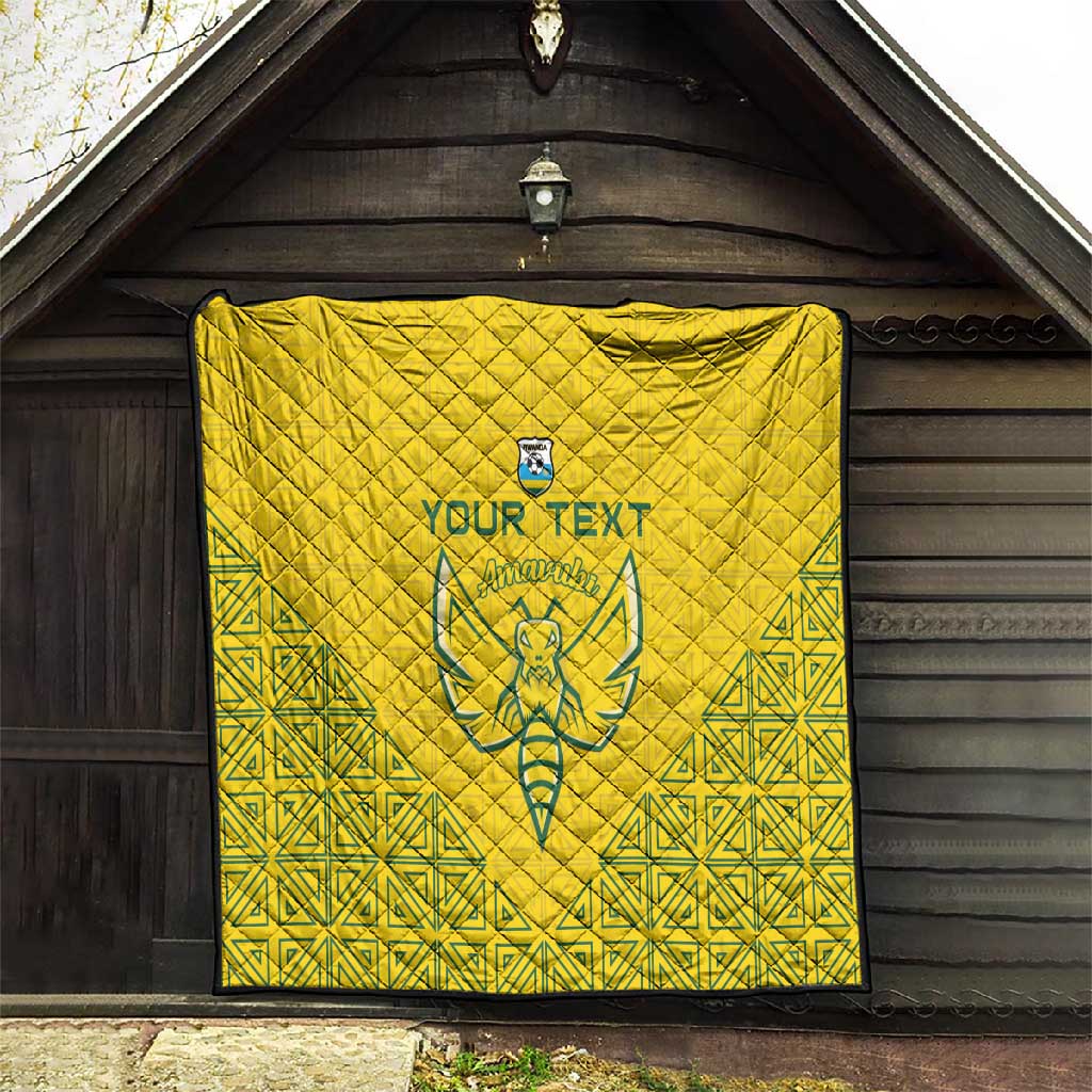 Custom Jamhuri ya Rwanda Football Quilt Go Amavubi Go LT15