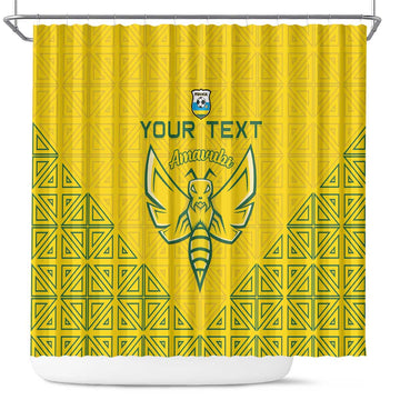 Custom Rwanda Football Shower Curtain Amavubi Oyeee! LT15