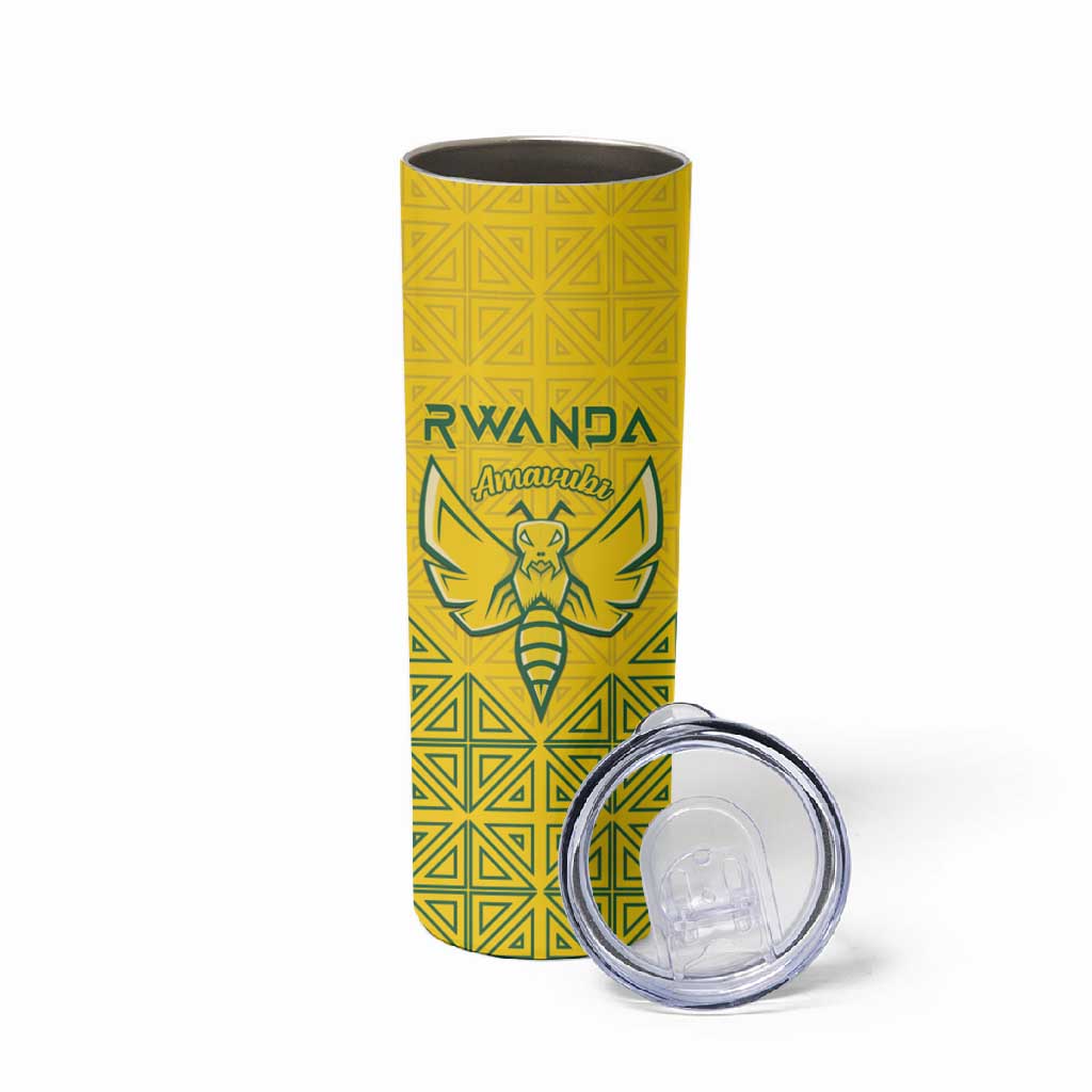 Custom Jamhuri ya Rwanda Football Skinny Tumbler Go Amavubi Go LT15