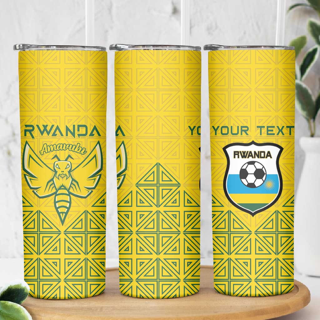 Custom Jamhuri ya Rwanda Football Skinny Tumbler Go Amavubi Go LT15
