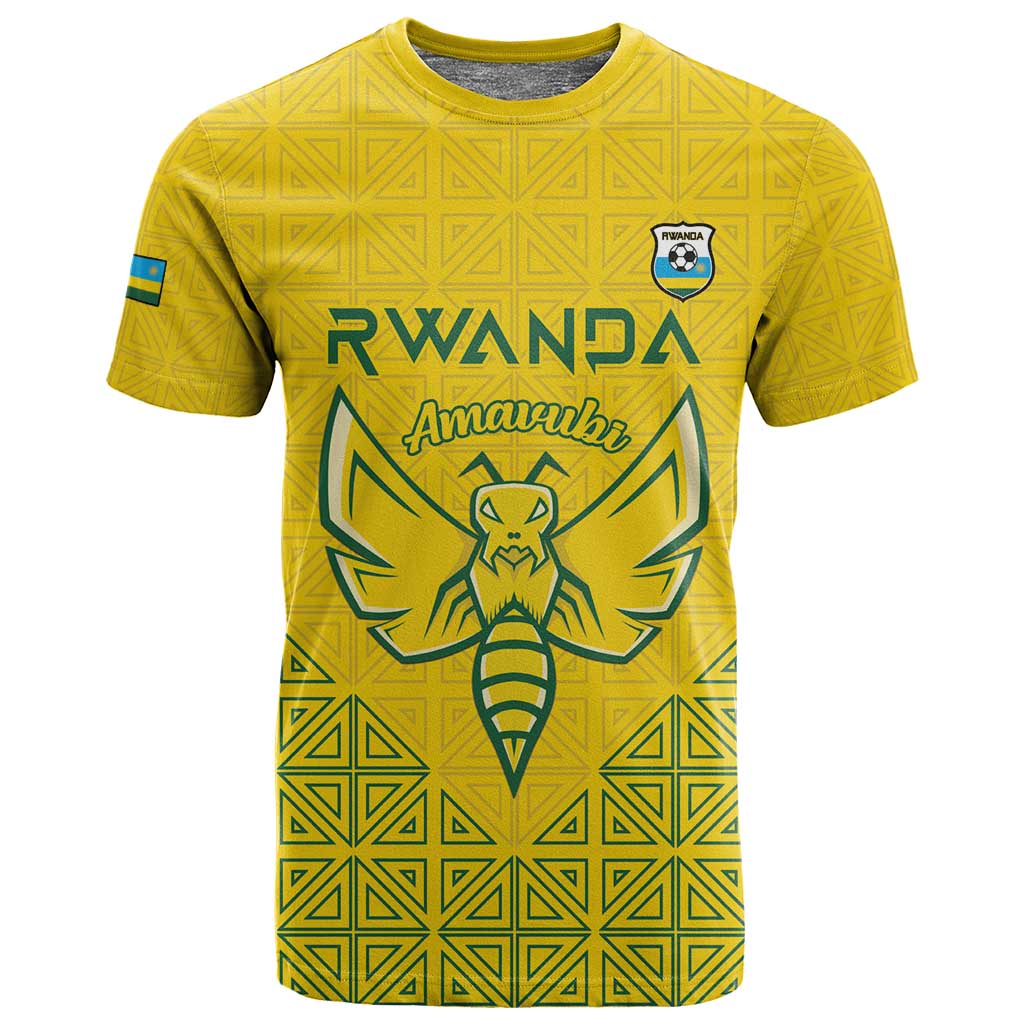 Custom Jamhuri ya Rwanda Football T shirt Go Amavubi Go LT15