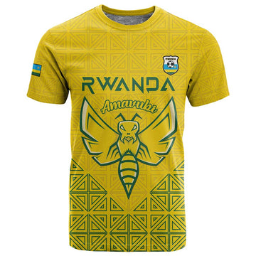 Custom Jamhuri ya Rwanda Football T shirt Go Amavubi Go LT15