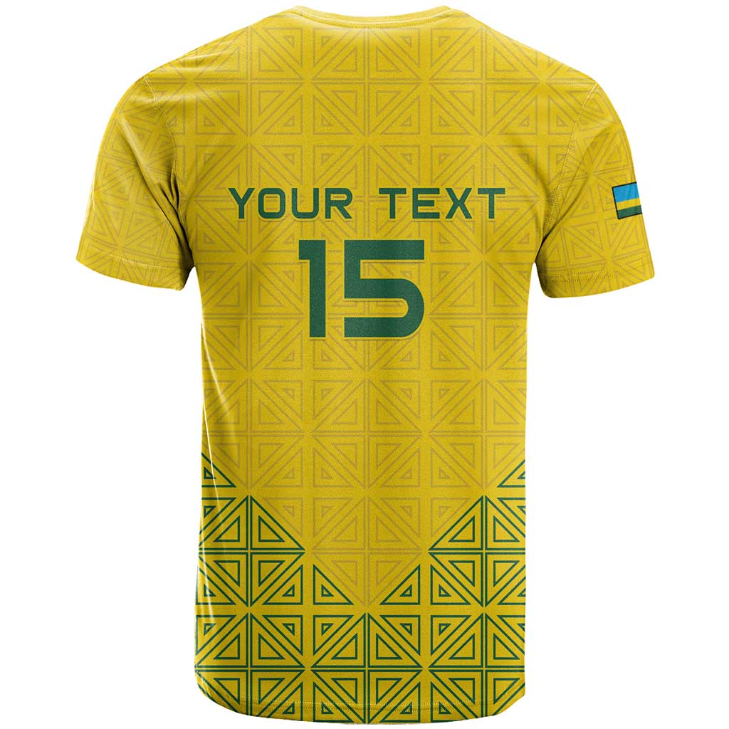 Custom Jamhuri ya Rwanda Football T shirt Go Amavubi Go LT15
